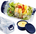 Salad Pod Side Opening Salad pod (includes dressing cup) - Denim Blue