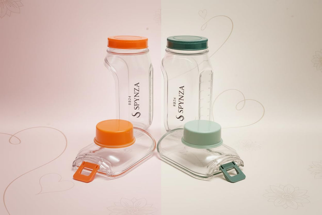 Salad pod with side opening Combo Value Pack - set of 2 (Orange + Green)