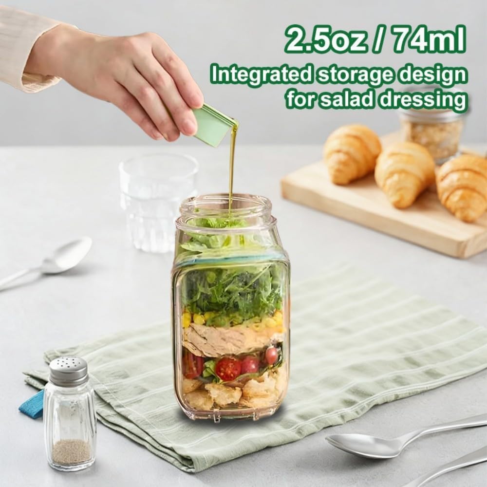 Salad pod with side opening - Green