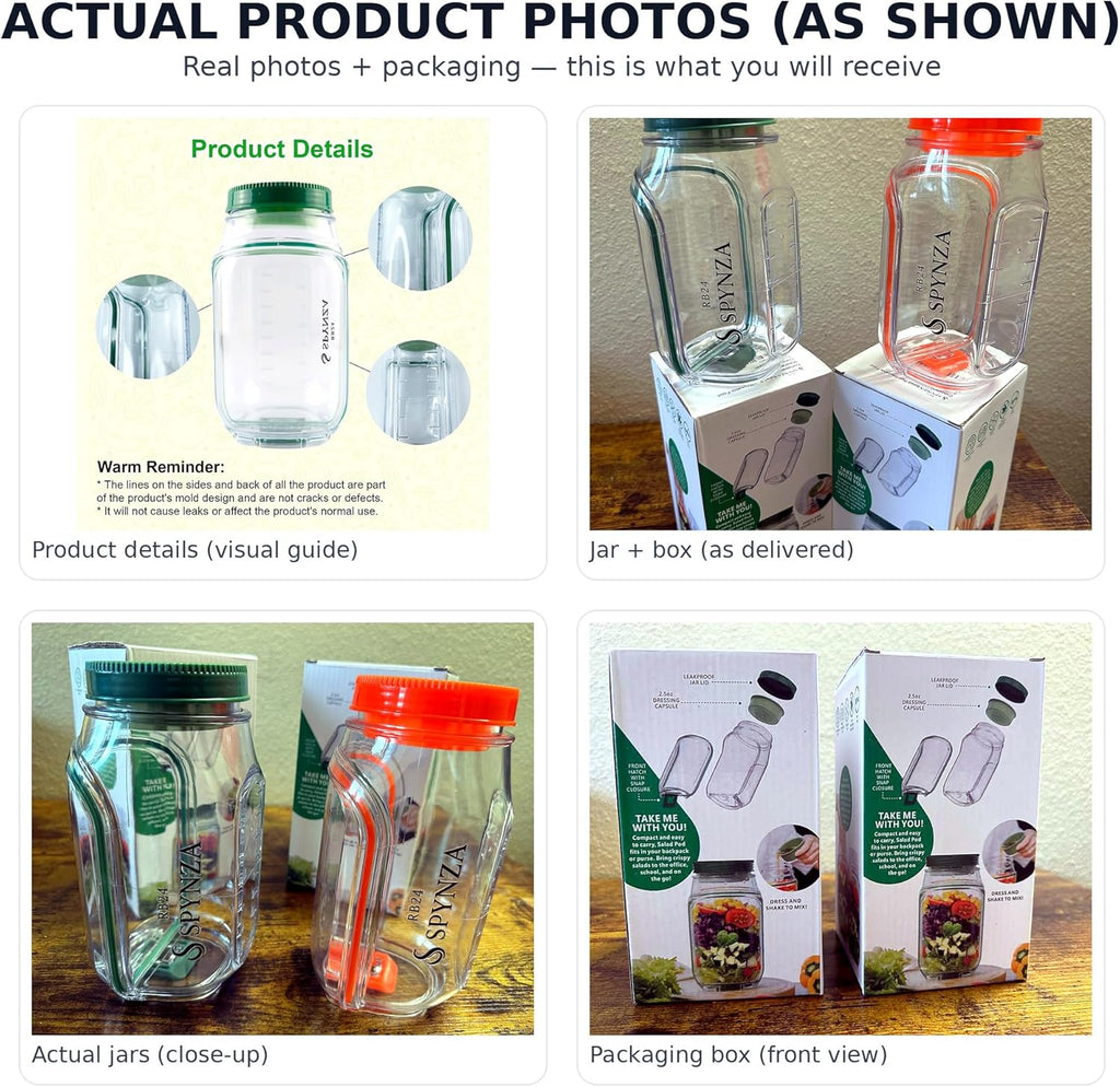 Salad Pod with side opening - Orange