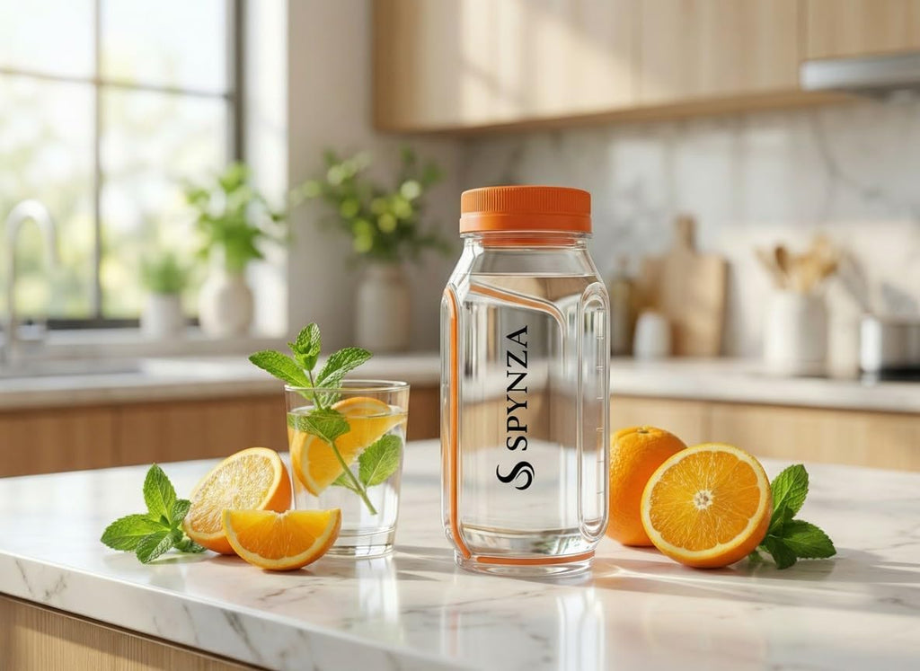 Salad Pod with side opening - Orange